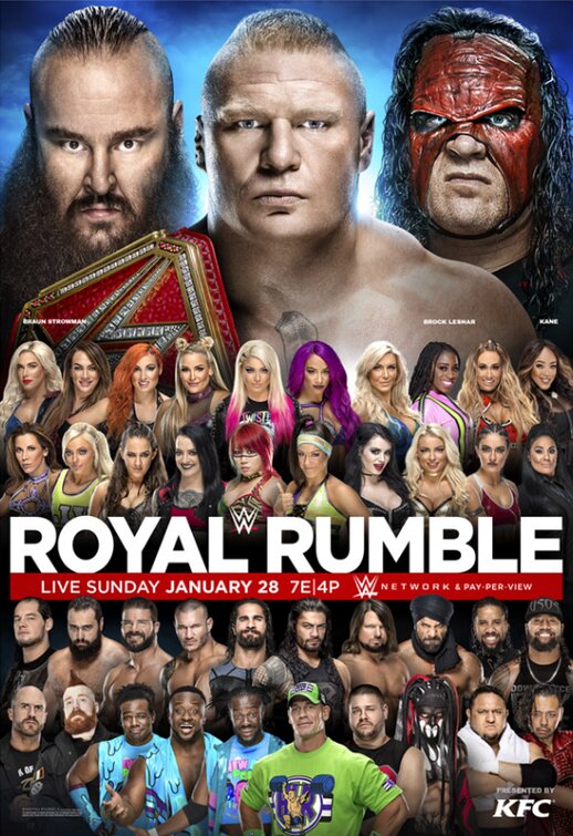 1000 piece jigsaw puzzle for tv poster: WWE Royal Rumble, ver8