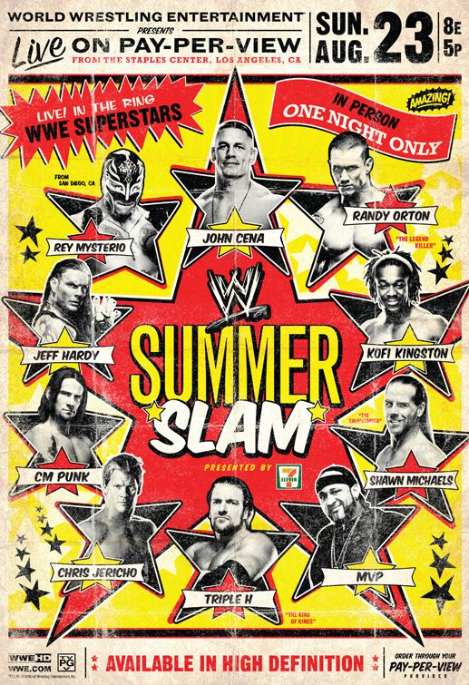 1000 piece jigsaw puzzle for tv poster: WWE Summerslam, ver2