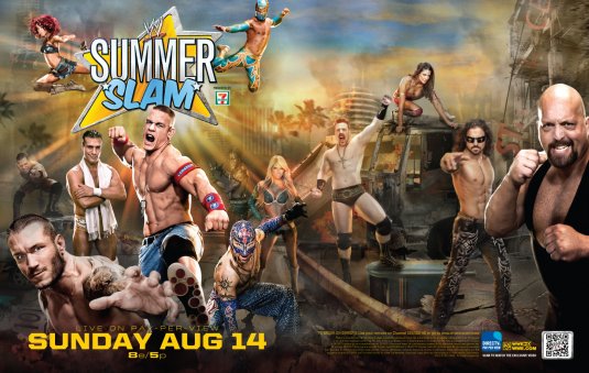 1000 piece jigsaw puzzle for tv poster: WWE Summerslam, ver6