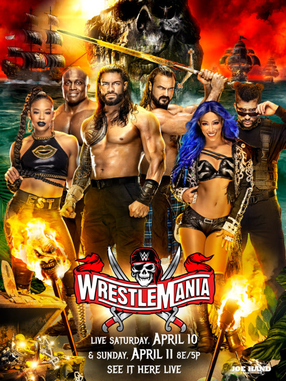 1000 piece jigsaw puzzle for tv poster: WWE Wrestlemania, ver15