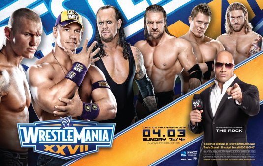 1000 piece jigsaw puzzle for tv poster: WWE Wrestlemania, ver5