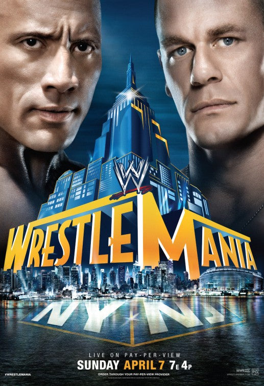 1000 piece jigsaw puzzle for tv poster: WWE Wrestlemania, ver8