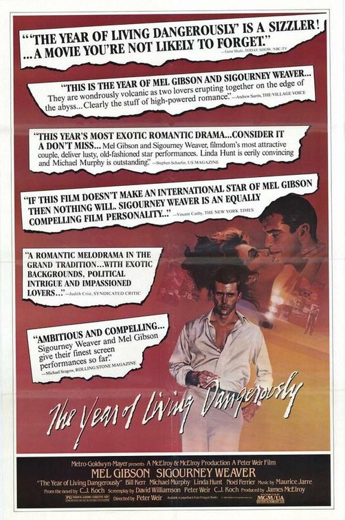 the movie poster: The Year of Living Dangerously (1982)